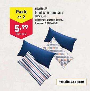 ALDI Novitesse fundas de almohada oferta