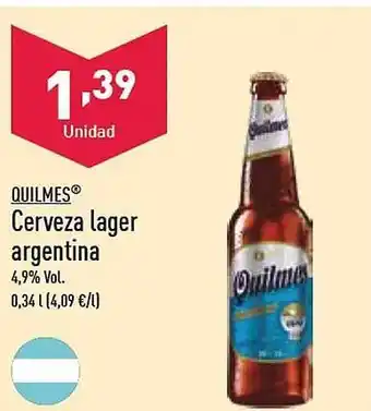 ALDI Quilmes cerveza lager argentina oferta