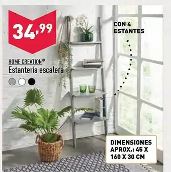 ALDI Home creation estantería escalera oferta