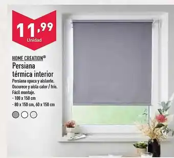 ALDI Home creation persiana térmica interior oferta