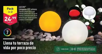 ALDI Lightzone lámparas led solares oferta