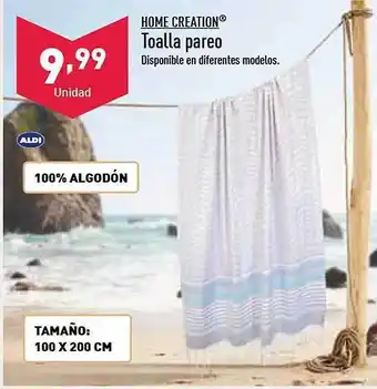 ALDI Home creation toalla pareo oferta