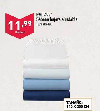 ALDI Novitesse sábana bajera ajustable oferta