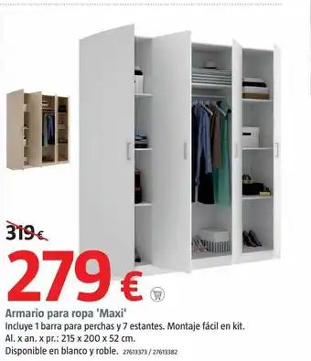 Bauhaus Armario para ropa maxi oferta
