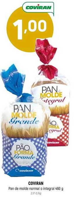 Coviran Coviran pan de molde normal o integral oferta