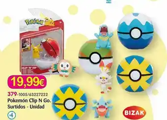 Super Juguete Pokemón clip n go. surtidos oferta