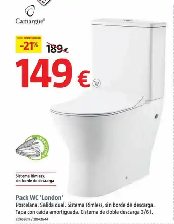 Bauhaus Pack wc london oferta