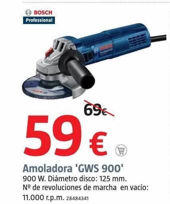 Bauhaus Bosch amoladora gws 900 oferta