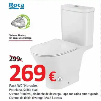 Bauhaus Roca pack wc heracles oferta