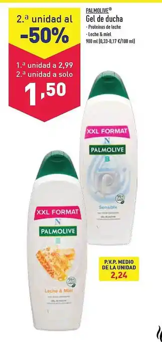 ALDI Palmolive gel de ducha oferta