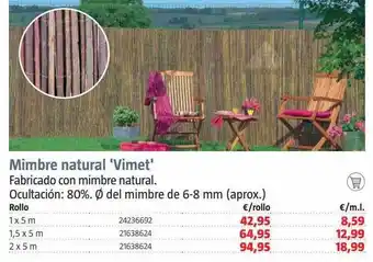 Bauhaus Mimbre natural 'vimet' oferta