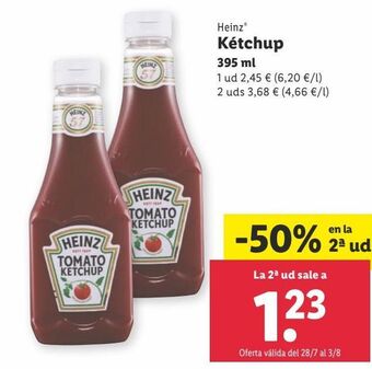 Lidl Ketchup heinz oferta