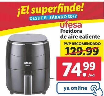 Lidl Freidora ufesa oferta