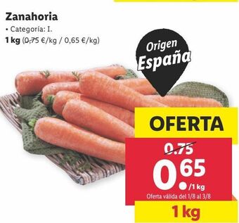Lidl Zanahorias oferta
