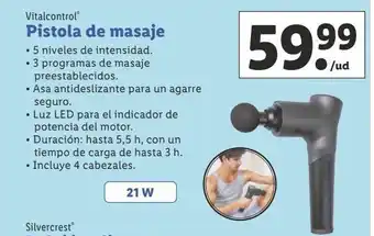 Lidl Pistola de masaje vitalcontrol oferta