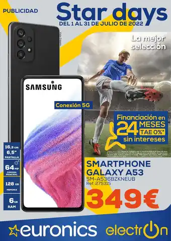 Tiendas Electrón Samsung Smartphone Galaxy A53 128GB 6GB RAM oferta
