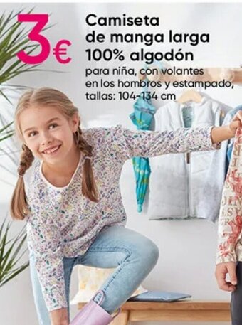 Pepco Camiseta de manga larga 100% Algodón tallas 104-134 cm oferta