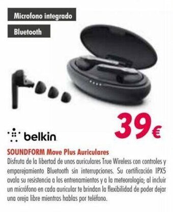 Zbitt belkin Soundform Move Plus Auriculares oferta