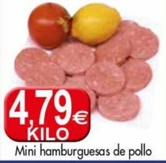 Congelados Copos Mini hamburguesas de pollo oferta