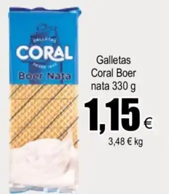 FROIZ Coral Boer Nata Galletas 330 g oferta