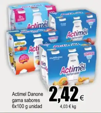 FROIZ Danone Actimel Gama Sabores 6x100 g oferta