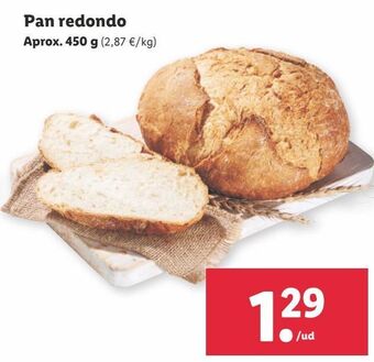 Lidl Pan redondo oferta