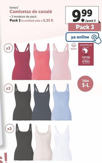 Lidl Camiseta esmara oferta