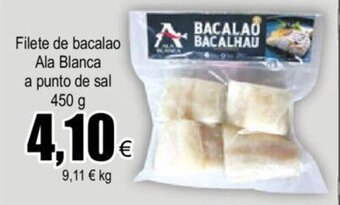 FROIZ Filete de bacalao Ala Blanca a punto de sal 450 g oferta