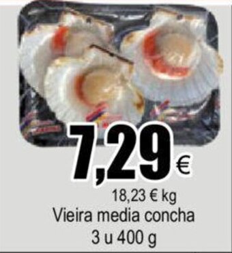 FROIZ Vieira media concha 3 u 400 g oferta