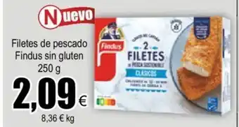 FROIZ Findus sin gluten Filetes de pescado 250 g oferta