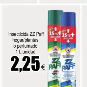 FROIZ ZZ Paff Insecticida hogar/plantas o perfumado 1 L unidad oferta