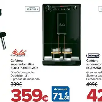 Carrefour Cafetera automática oferta