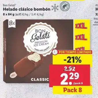Lidl Helado clásico bombón oferta