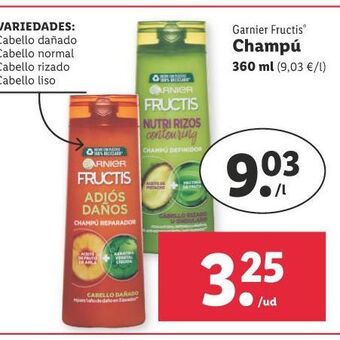 Lidl Champú oferta