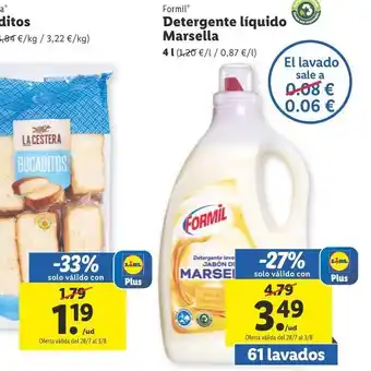 Lidl Detergente líquido marsella lidl oferta