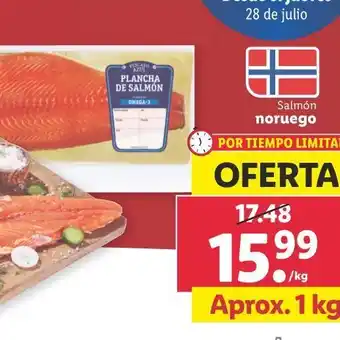 Lidl Salmón plancha oferta