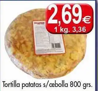 Congelados Copos Tortilla patatas s- cebolla oferta