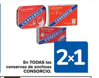 Carrefour Consorcio En Todas las conservas de anchoas oferta