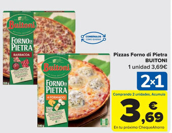Carrefour Pizzas Forno di Pietra Buitoni oferta