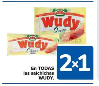 Carrefour Wudy En Todas las salchichas oferta