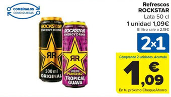 Carrefour Rockstar Refrescos Lata 50 cl oferta