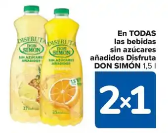 Carrefour Don Simón En Todas las bebidas sin azúcares añadidos Disfruta 1,5 L oferta