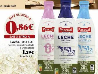 Gadis Leche pascual entera semidesnatada o desnatada oferta