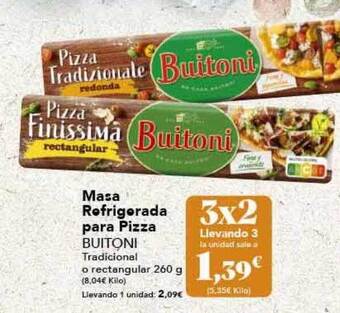 Gadis Masa refrigerada para pizza buitoni oferta