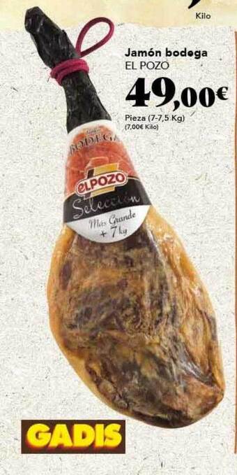 Gadis Jamón bodega el pozo oferta