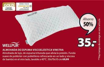 JYSK Wellpur almohada de espuma viscoelástica vinstra oferta