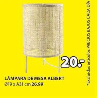 JYSK Lámpara de mesa albert oferta