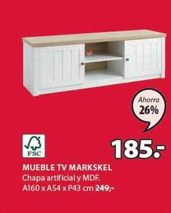 JYSK Fsc mueble tv markskel oferta