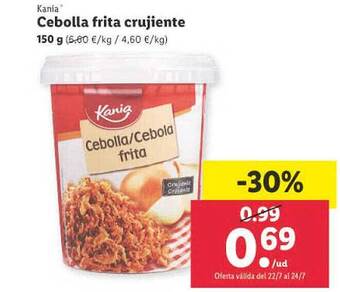 Lidl Kania cebolla frita crujiente oferta