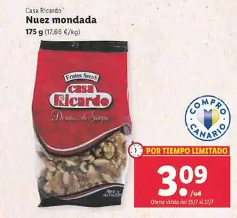 Lidl Casa ricardo nuez mondada oferta